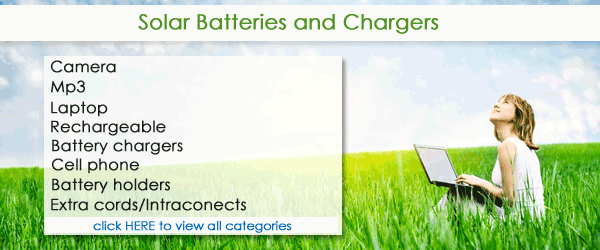 solar batteries and chargers
