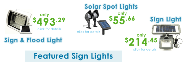Solar Sign and Flood Light