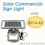 Solar Commercial Sign Light