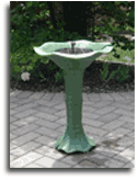 solar bird bath