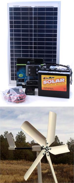 Hybrid 50W Wind And 20W Solar Do-It-Yourself Kit