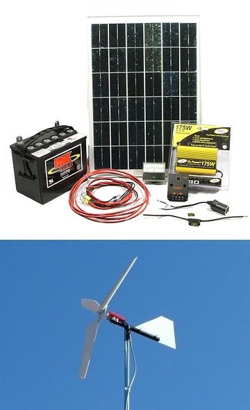Hybrid 50W Wind And 20W Solar Do-It-Yourself Kit