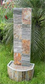 Slate 42" illusion Wall Fountain w/pebbles