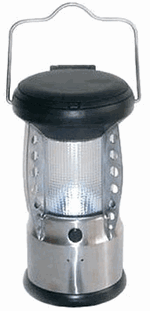 Solar Rechargeable LED Stainless Steel Lantern