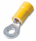 #4 x 3/8" stud ring connectors, bare or insulated